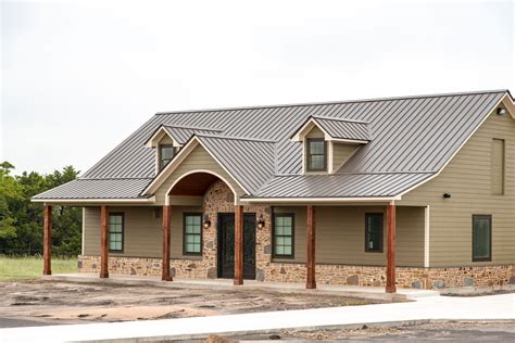 metal building ranch houses|ranch house with metal roof.